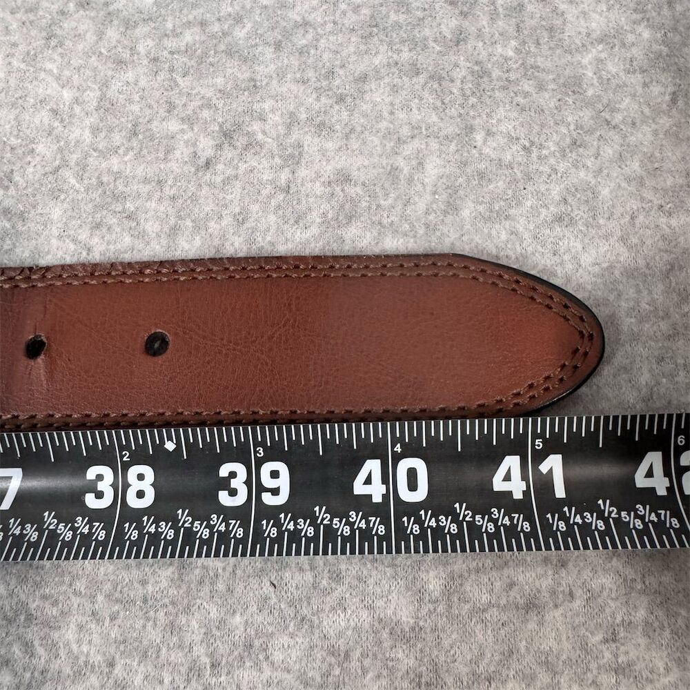 Dickies Men's Brown Leather Dress Belt Size 36 with Buckle - Picture 8 of 8